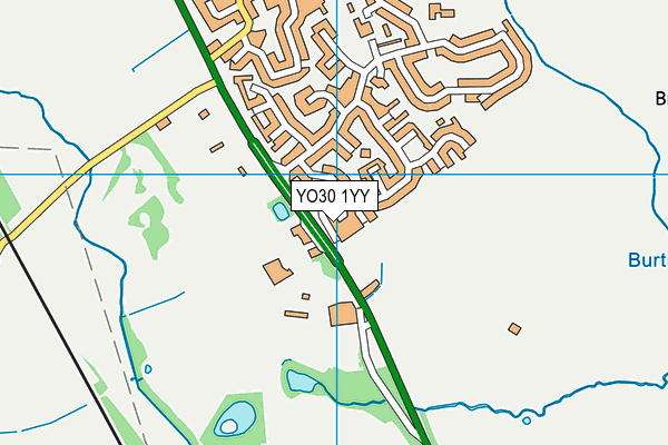 YO30 1YY map - OS VectorMap District (Ordnance Survey)