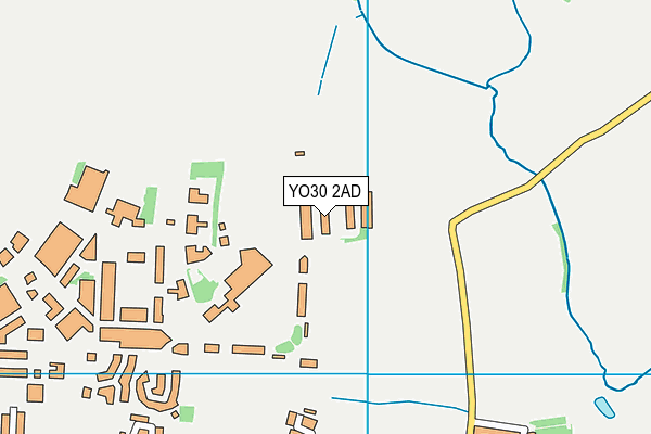 YO30 2AD map - OS VectorMap District (Ordnance Survey)