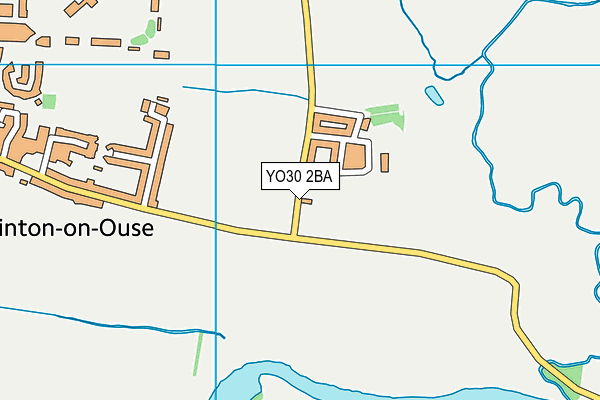 YO30 2BA map - OS VectorMap District (Ordnance Survey)