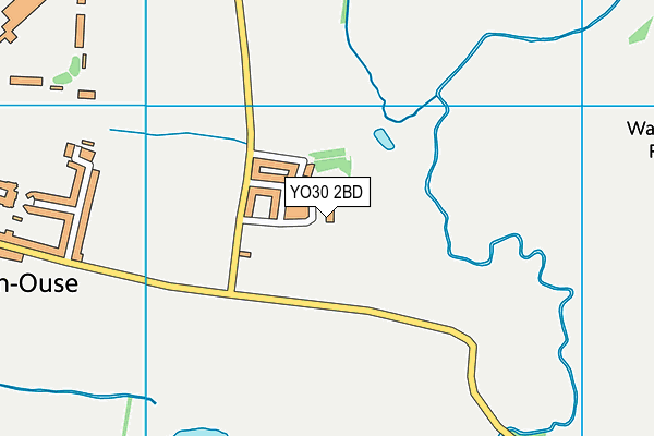 Linton-on-Ouse Primary School map (YO30 2BD) - OS VectorMap District (Ordnance Survey)