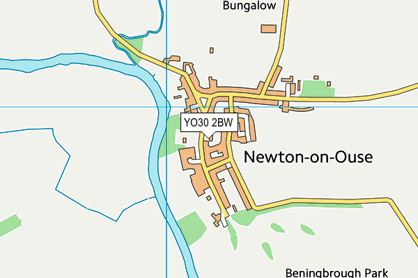 YO30 2BW map - OS VectorMap District (Ordnance Survey)