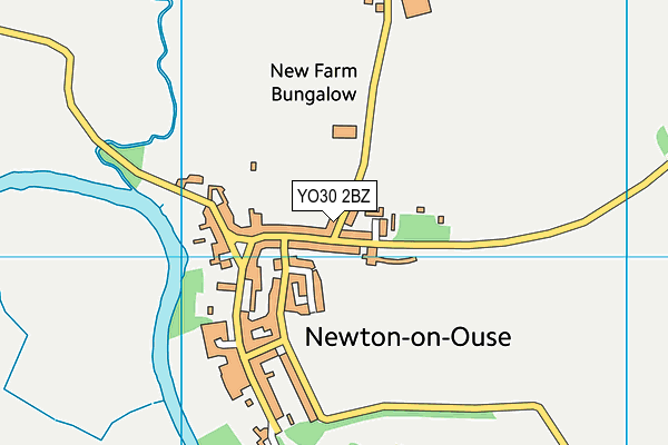 Newton-on-ouse Playing Field map (YO30 2BZ) - OS VectorMap District (Ordnance Survey)