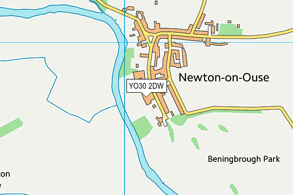 YO30 2DW map - OS VectorMap District (Ordnance Survey)
