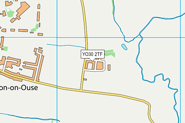 YO30 2TF map - OS VectorMap District (Ordnance Survey)