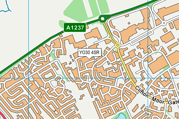 YO30 4SR map - OS VectorMap District (Ordnance Survey)