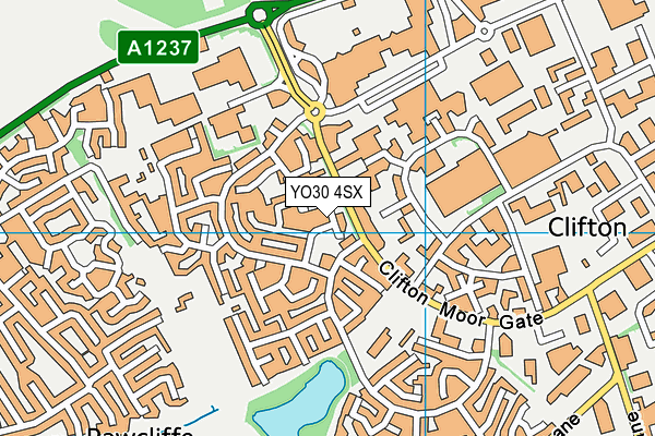 YO30 4SX map - OS VectorMap District (Ordnance Survey)
