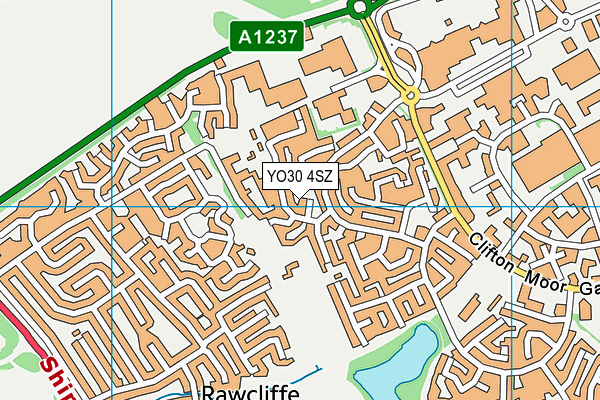 YO30 4SZ map - OS VectorMap District (Ordnance Survey)