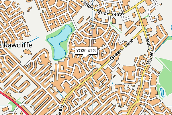 YO30 4TG map - OS VectorMap District (Ordnance Survey)