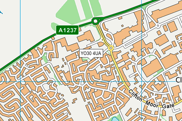 YO30 4UA map - OS VectorMap District (Ordnance Survey)