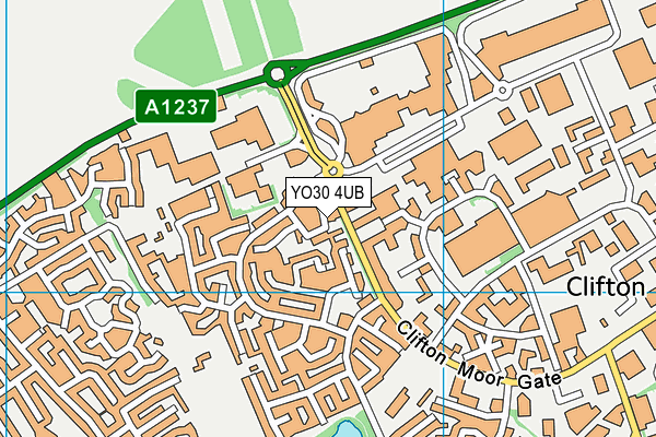 YO30 4UB map - OS VectorMap District (Ordnance Survey)