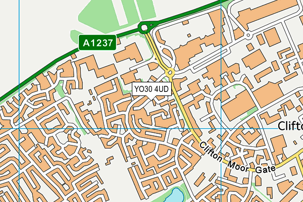 YO30 4UD map - OS VectorMap District (Ordnance Survey)
