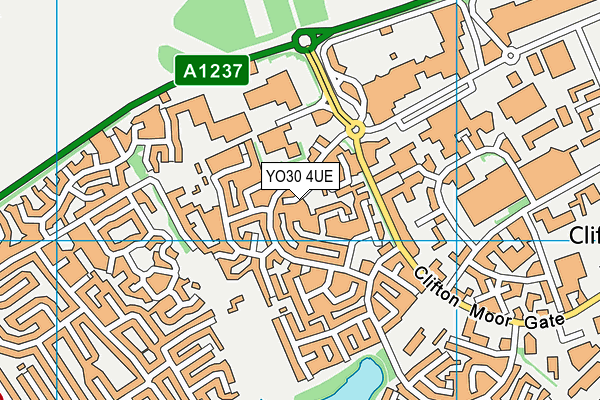 YO30 4UE map - OS VectorMap District (Ordnance Survey)
