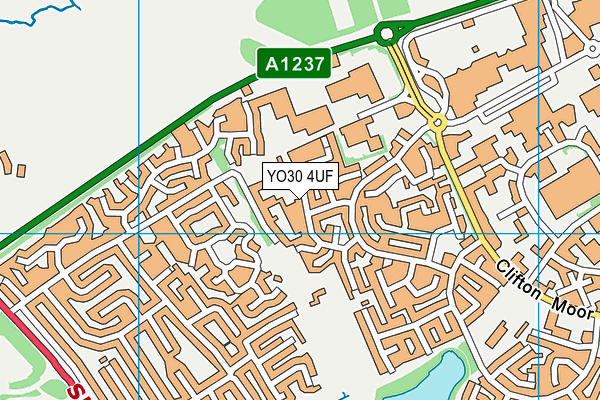 YO30 4UF map - OS VectorMap District (Ordnance Survey)
