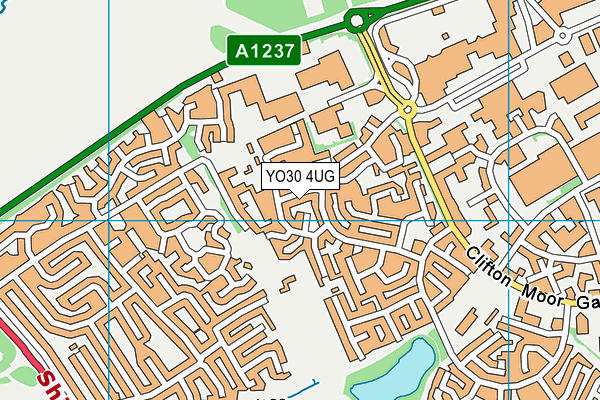 YO30 4UG map - OS VectorMap District (Ordnance Survey)