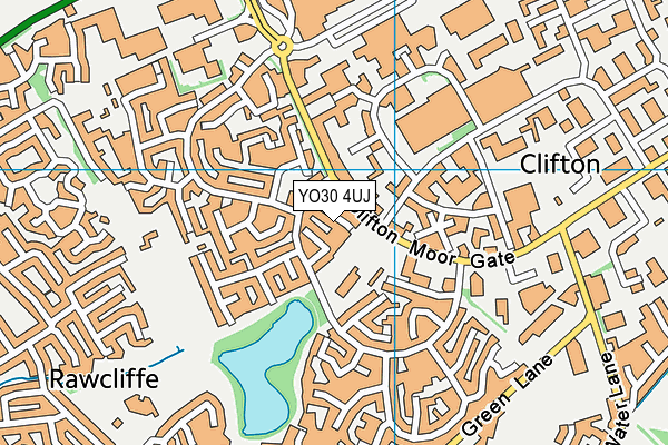 YO30 4UJ map - OS VectorMap District (Ordnance Survey)