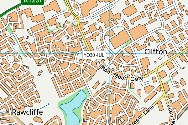 YO30 4UL map - OS VectorMap District (Ordnance Survey)