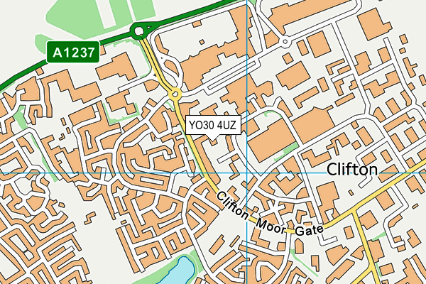YO30 4UZ map - OS VectorMap District (Ordnance Survey)
