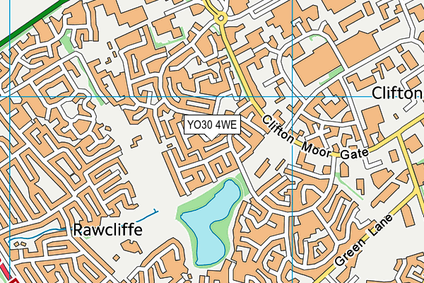 YO30 4WE map - OS VectorMap District (Ordnance Survey)