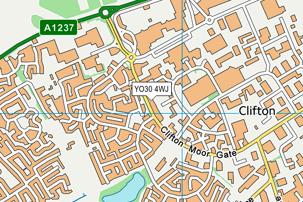 YO30 4WJ map - OS VectorMap District (Ordnance Survey)