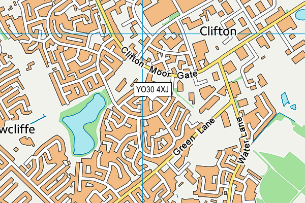 YO30 4XJ map - OS VectorMap District (Ordnance Survey)