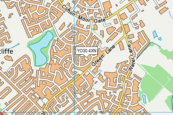 YO30 4XN map - OS VectorMap District (Ordnance Survey)