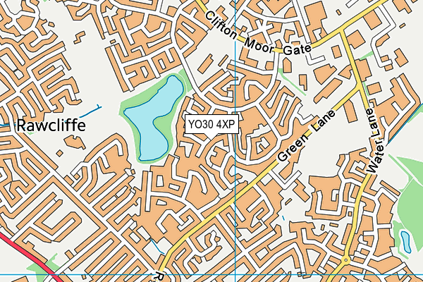 YO30 4XP map - OS VectorMap District (Ordnance Survey)