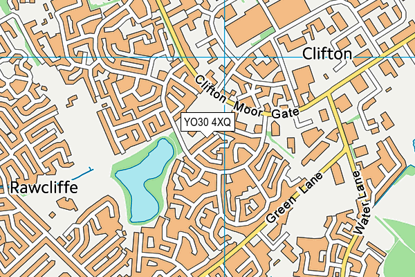 YO30 4XQ map - OS VectorMap District (Ordnance Survey)