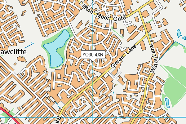 YO30 4XR map - OS VectorMap District (Ordnance Survey)