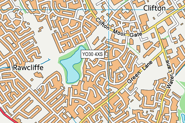 YO30 4XS map - OS VectorMap District (Ordnance Survey)
