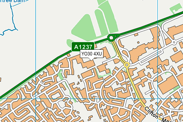 YO30 4XU map - OS VectorMap District (Ordnance Survey)