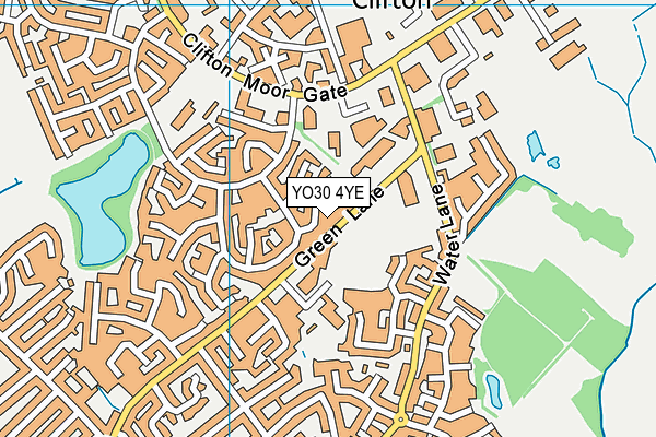 YO30 4YE map - OS VectorMap District (Ordnance Survey)