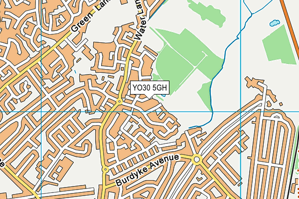 YO30 5GH map - OS VectorMap District (Ordnance Survey)