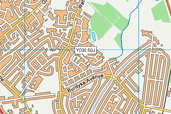 YO30 5GJ map - OS VectorMap District (Ordnance Survey)