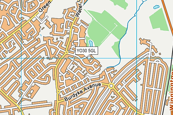 YO30 5GL map - OS VectorMap District (Ordnance Survey)