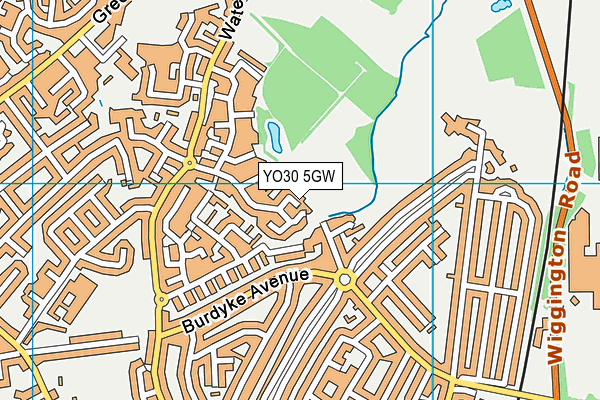 YO30 5GW map - OS VectorMap District (Ordnance Survey)