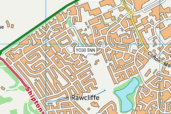 YO30 5NN map - OS VectorMap District (Ordnance Survey)