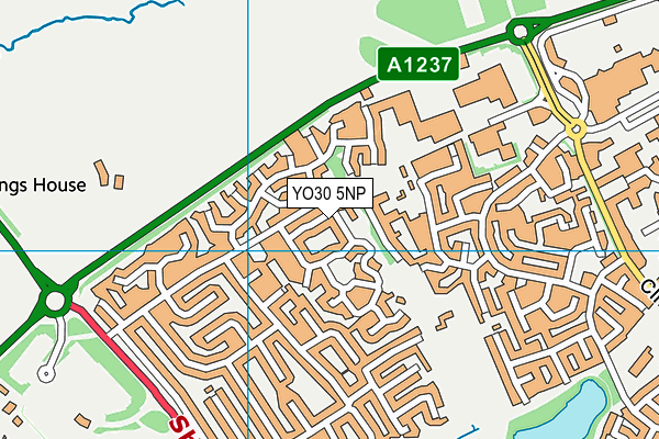 YO30 5NP map - OS VectorMap District (Ordnance Survey)