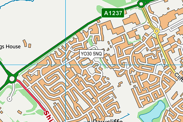 YO30 5NQ map - OS VectorMap District (Ordnance Survey)
