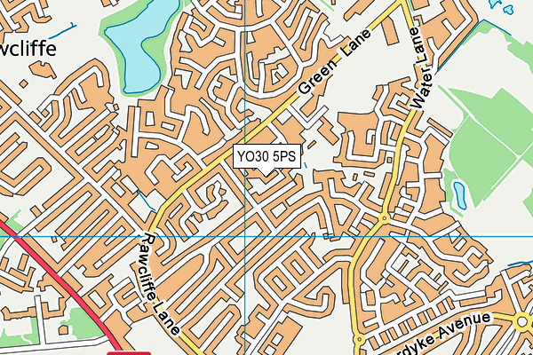 YO30 5PS map - OS VectorMap District (Ordnance Survey)