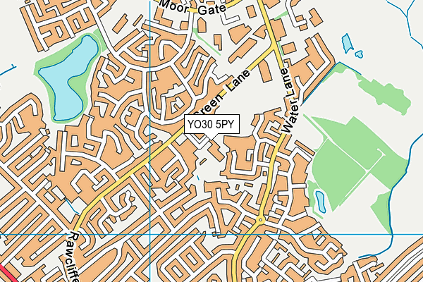 YO30 5PY map - OS VectorMap District (Ordnance Survey)