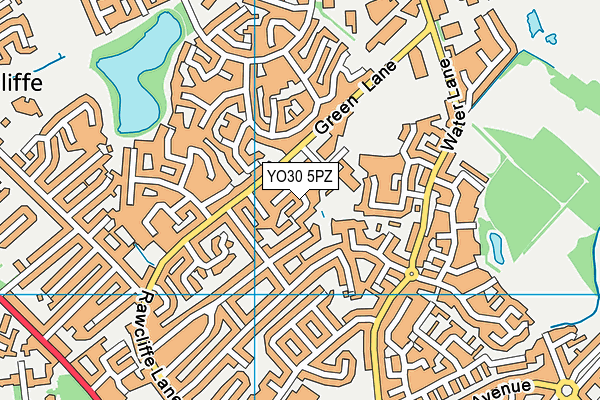 YO30 5PZ map - OS VectorMap District (Ordnance Survey)