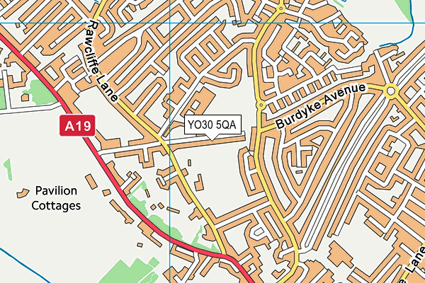 YO30 5QA map - OS VectorMap District (Ordnance Survey)