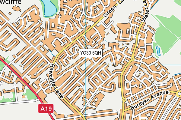 YO30 5QH map - OS VectorMap District (Ordnance Survey)