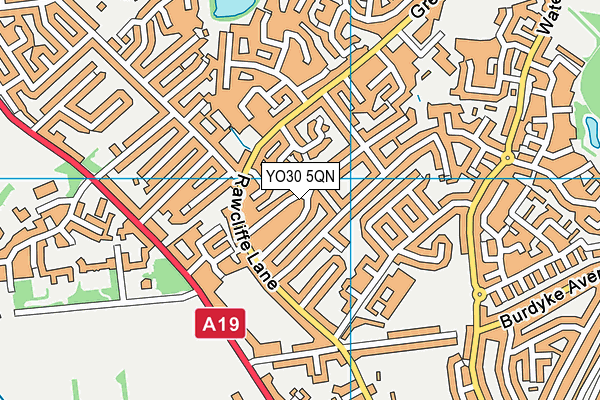 YO30 5QN map - OS VectorMap District (Ordnance Survey)
