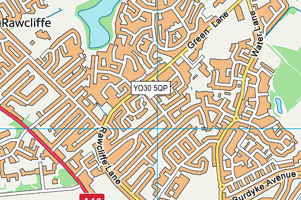 YO30 5QP map - OS VectorMap District (Ordnance Survey)