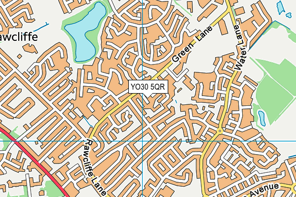YO30 5QR map - OS VectorMap District (Ordnance Survey)