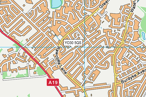 YO30 5QS map - OS VectorMap District (Ordnance Survey)