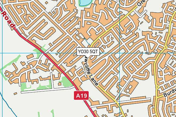 YO30 5QT map - OS VectorMap District (Ordnance Survey)