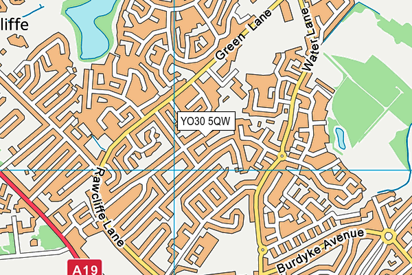 YO30 5QW map - OS VectorMap District (Ordnance Survey)