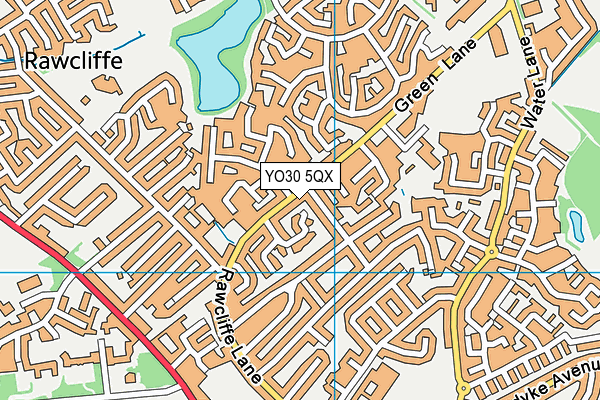 YO30 5QX map - OS VectorMap District (Ordnance Survey)